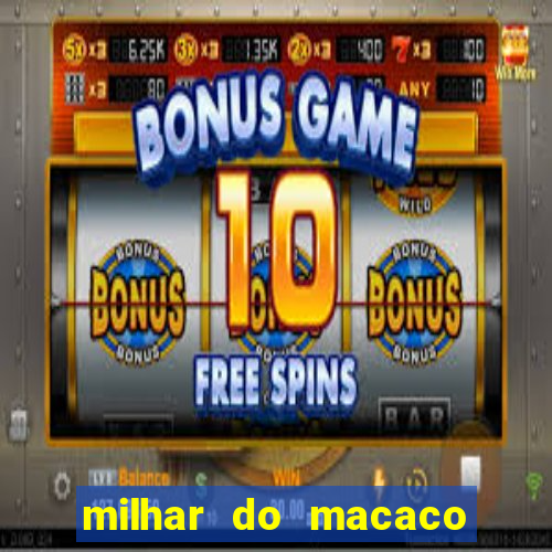 milhar do macaco que mais saem no jogo do bicho