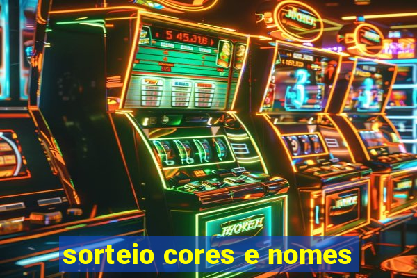 sorteio cores e nomes