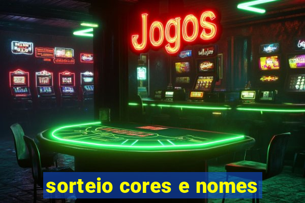 sorteio cores e nomes