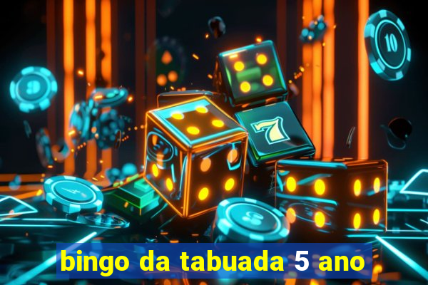 bingo da tabuada 5 ano