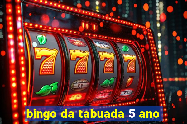 bingo da tabuada 5 ano