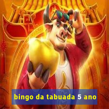 bingo da tabuada 5 ano