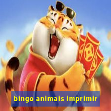 bingo animais imprimir