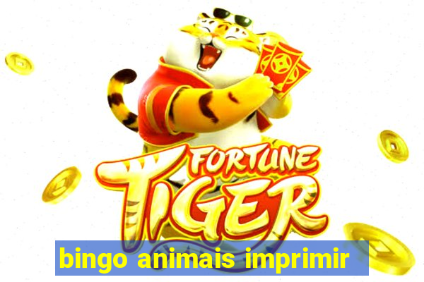 bingo animais imprimir