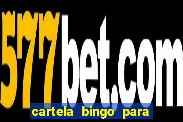 cartela bingo para cha de cozinha imprimir gratis