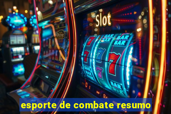 esporte de combate resumo