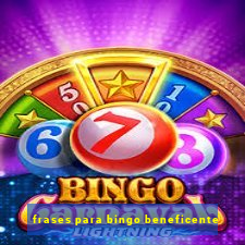 frases para bingo beneficente