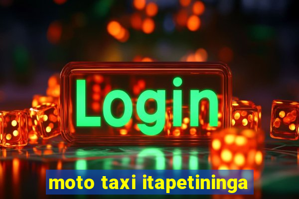 moto taxi itapetininga