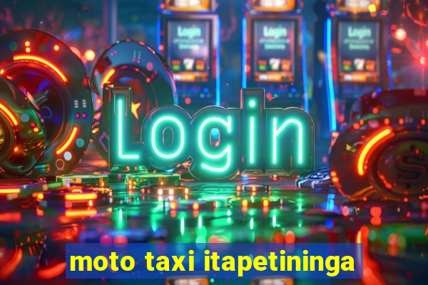 moto taxi itapetininga