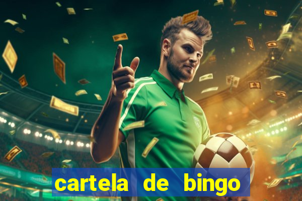 cartela de bingo pra imprimir