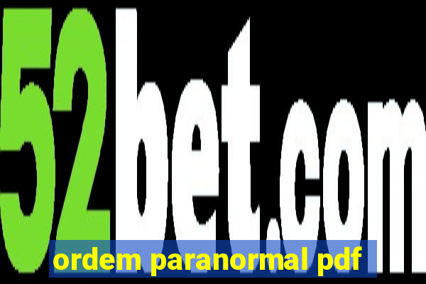 ordem paranormal pdf