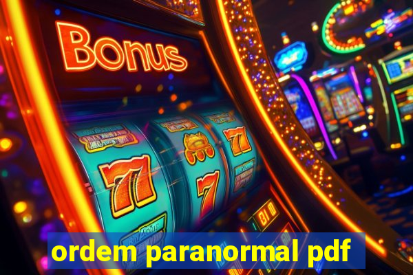 ordem paranormal pdf