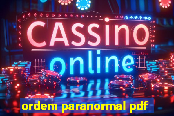 ordem paranormal pdf