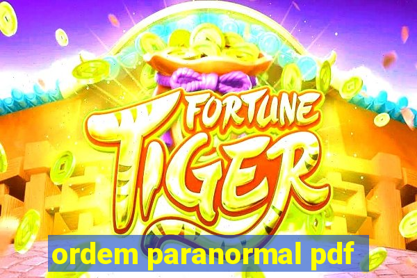 ordem paranormal pdf