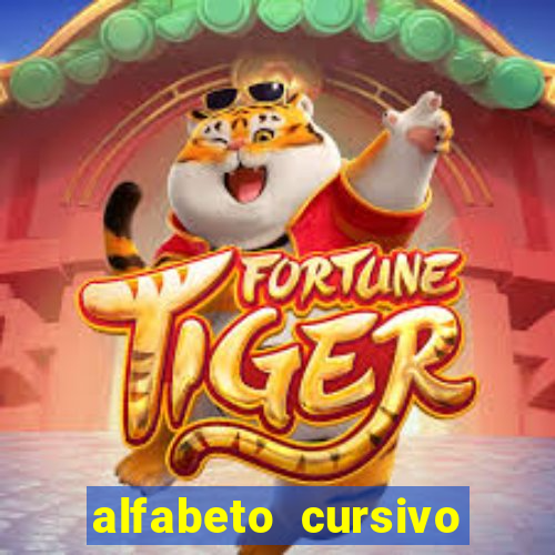 alfabeto cursivo para treinar caligrafia