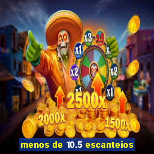 menos de 10.5 escanteios