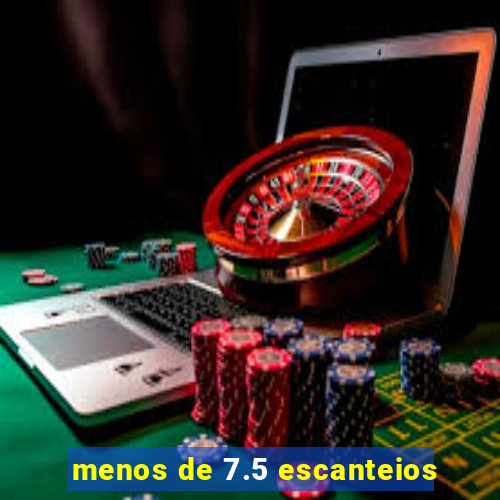 menos de 7.5 escanteios