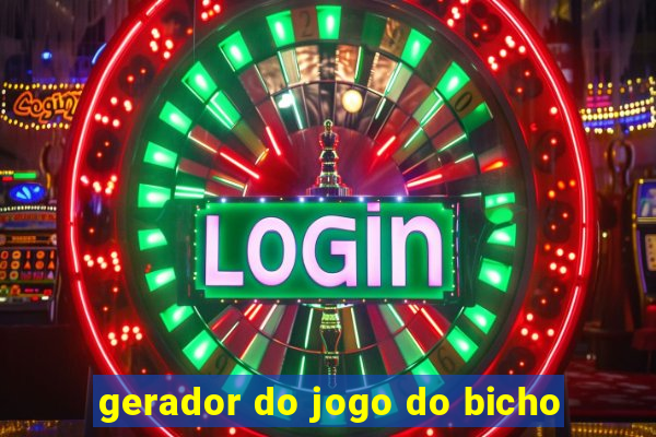 gerador do jogo do bicho