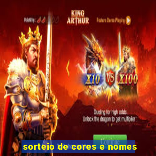 sorteio de cores e nomes