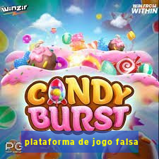 plataforma de jogo falsa