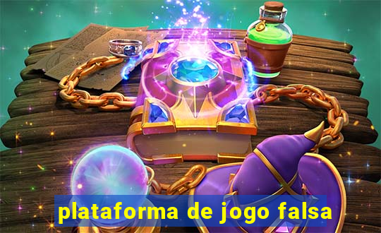 plataforma de jogo falsa