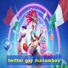 twitter gay mavambos