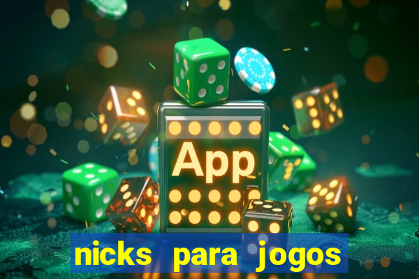 nicks para jogos de tiro