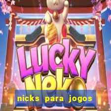 nicks para jogos de tiro