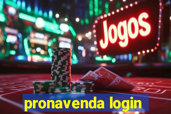 pronavenda login