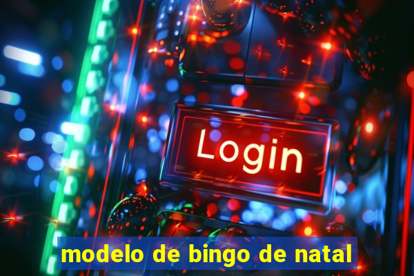 modelo de bingo de natal