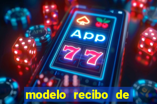 modelo recibo de pagamento autonomo