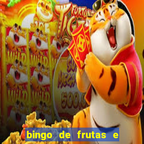 bingo de frutas e legumes para imprimir