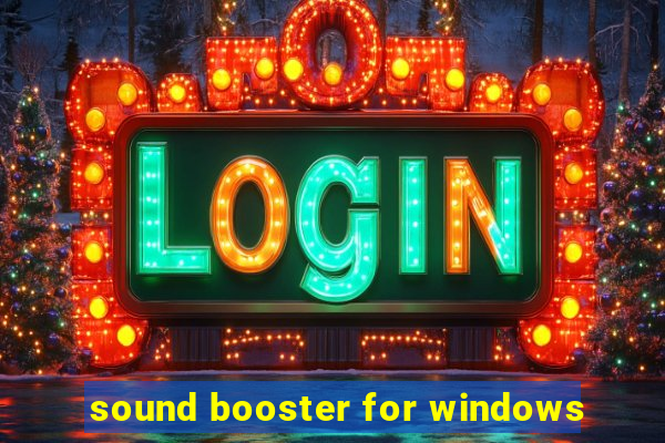 sound booster for windows