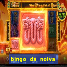 bingo da noiva para imprimir