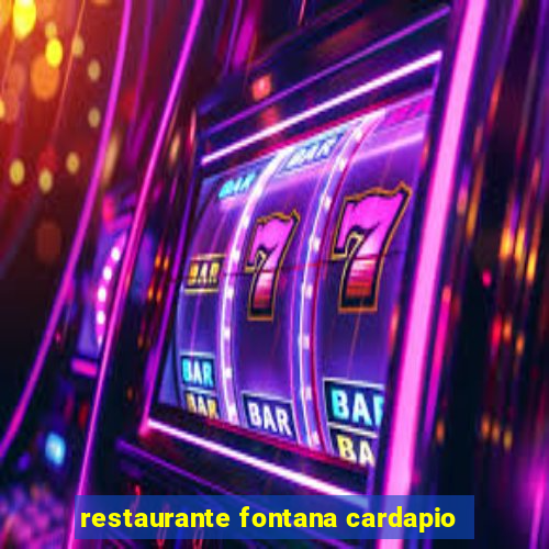 restaurante fontana cardapio