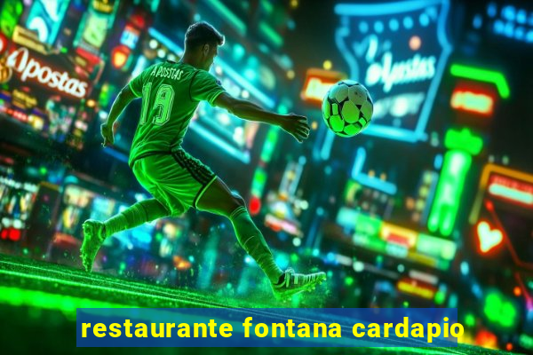 restaurante fontana cardapio