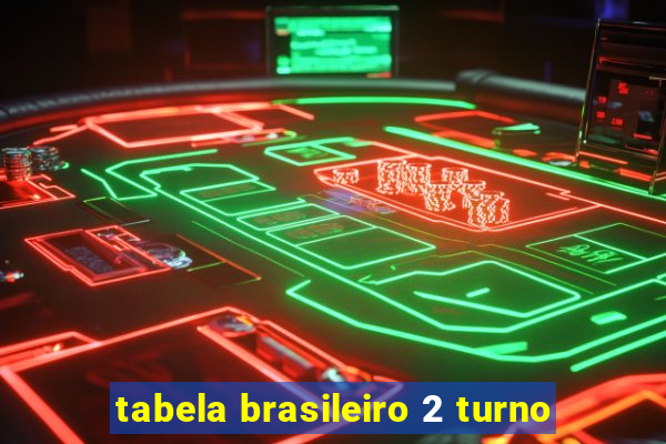 tabela brasileiro 2 turno