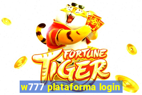 w777 plataforma login