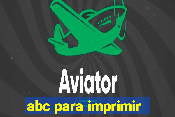 abc para imprimir