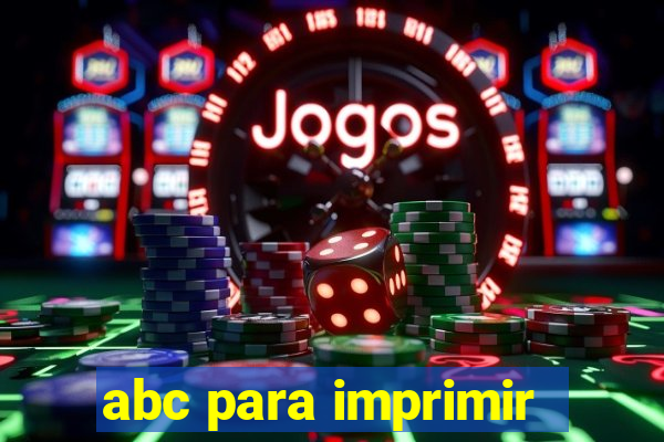 abc para imprimir