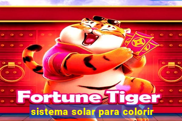 sistema solar para colorir