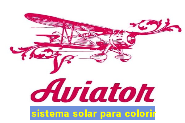 sistema solar para colorir