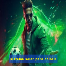 sistema solar para colorir