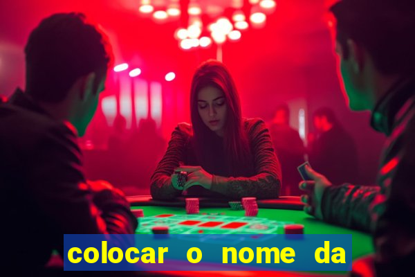 colocar o nome da pessoa no congelador