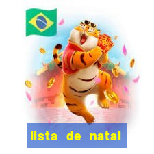 lista de natal para imprimir