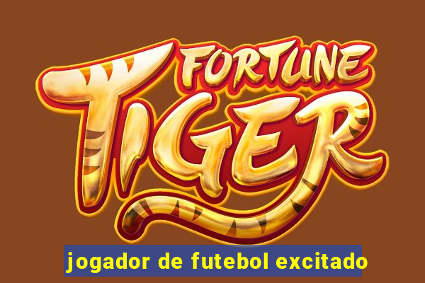 jogador de futebol excitado