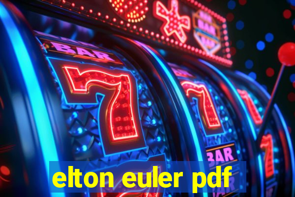 elton euler pdf