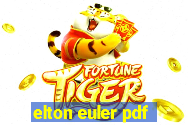 elton euler pdf