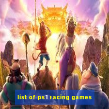 list of ps1 racing games