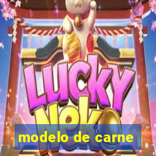 modelo de carne